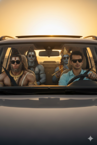 Trending Gemini Prompt- God Driving with me.