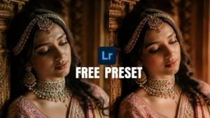 Free Cinematic Bridal Lightroom Preset for Wedding Photography